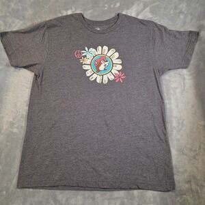 Buc-ees T Shirt Women's Size L  " Makes My Soul Shine" Front Back Print Colorful